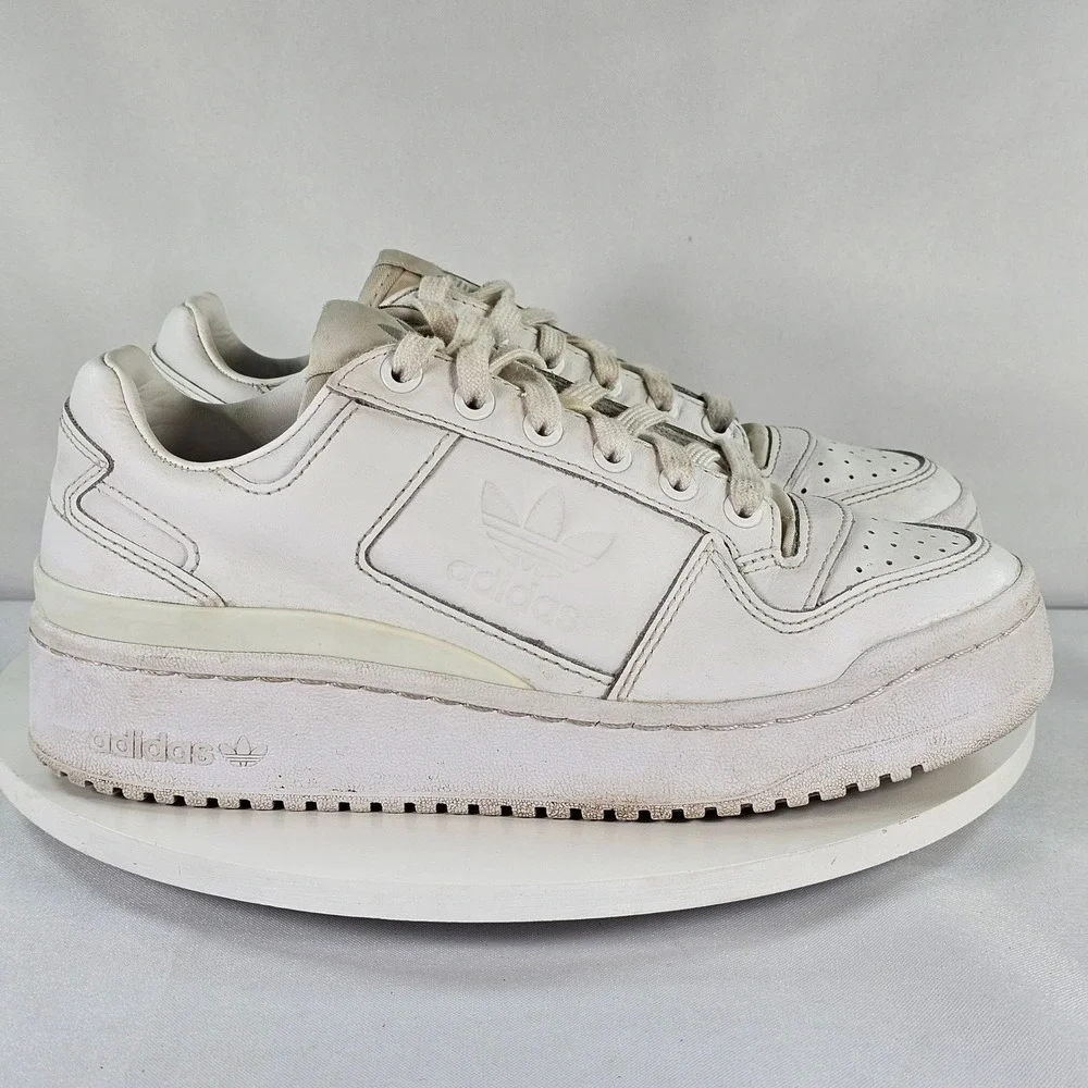Adidas Forum Bonega‎ Low White Platform Sneakers Leather Shoes Women GZ4293
